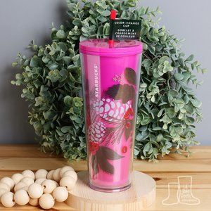 Starbucks, 2021 Pink Pinecone, Color Changing Tumbler 24 oz